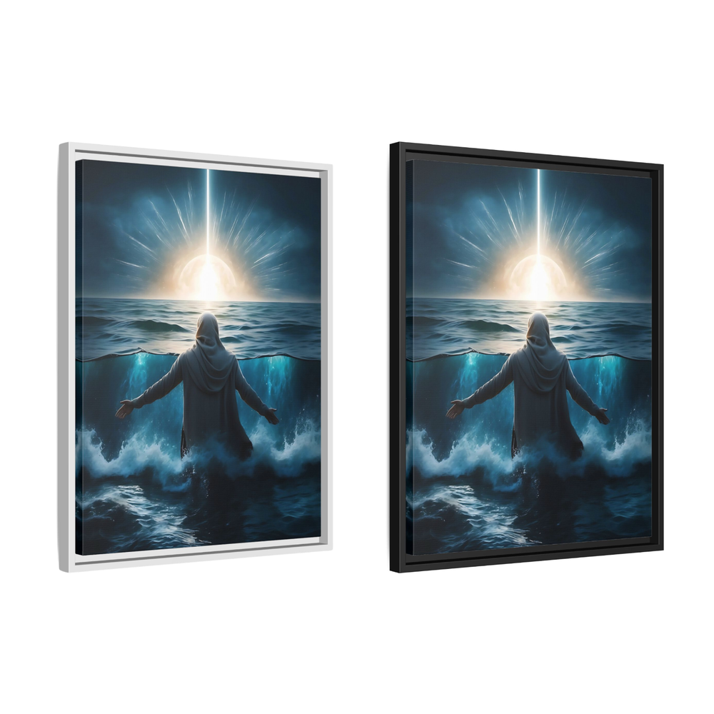 Jesus Christ Power Faith Framed Canvas Print Wall Art Home Decoration