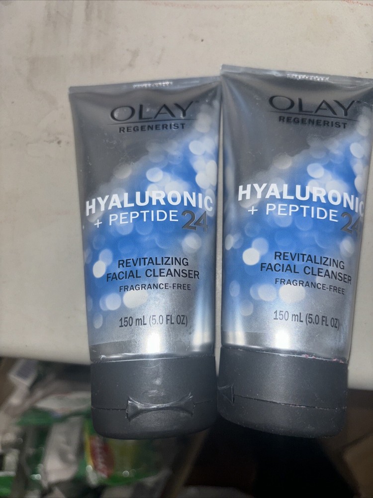 2 Olay Regenerist Hyaluronic + Peptide 24 Revitalizing Facial Cleanser 5.0 FL oz