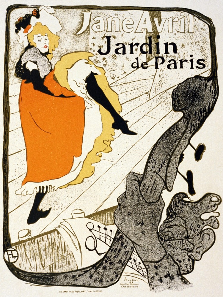 Jane Avril French Decorative Poster. Fine Graphic Art. Wall Interior Design 2323