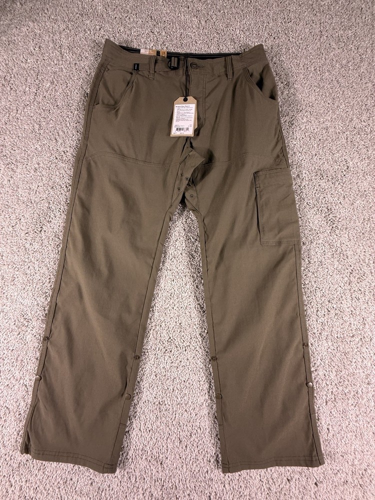 Prana Stretch Zion Pant II Mens 31X30 Slate Green NWT