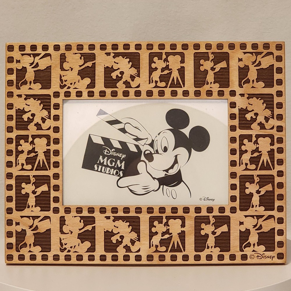Vtg 90s Laser Craft Disney MGM Studios Frame Holds 3.5