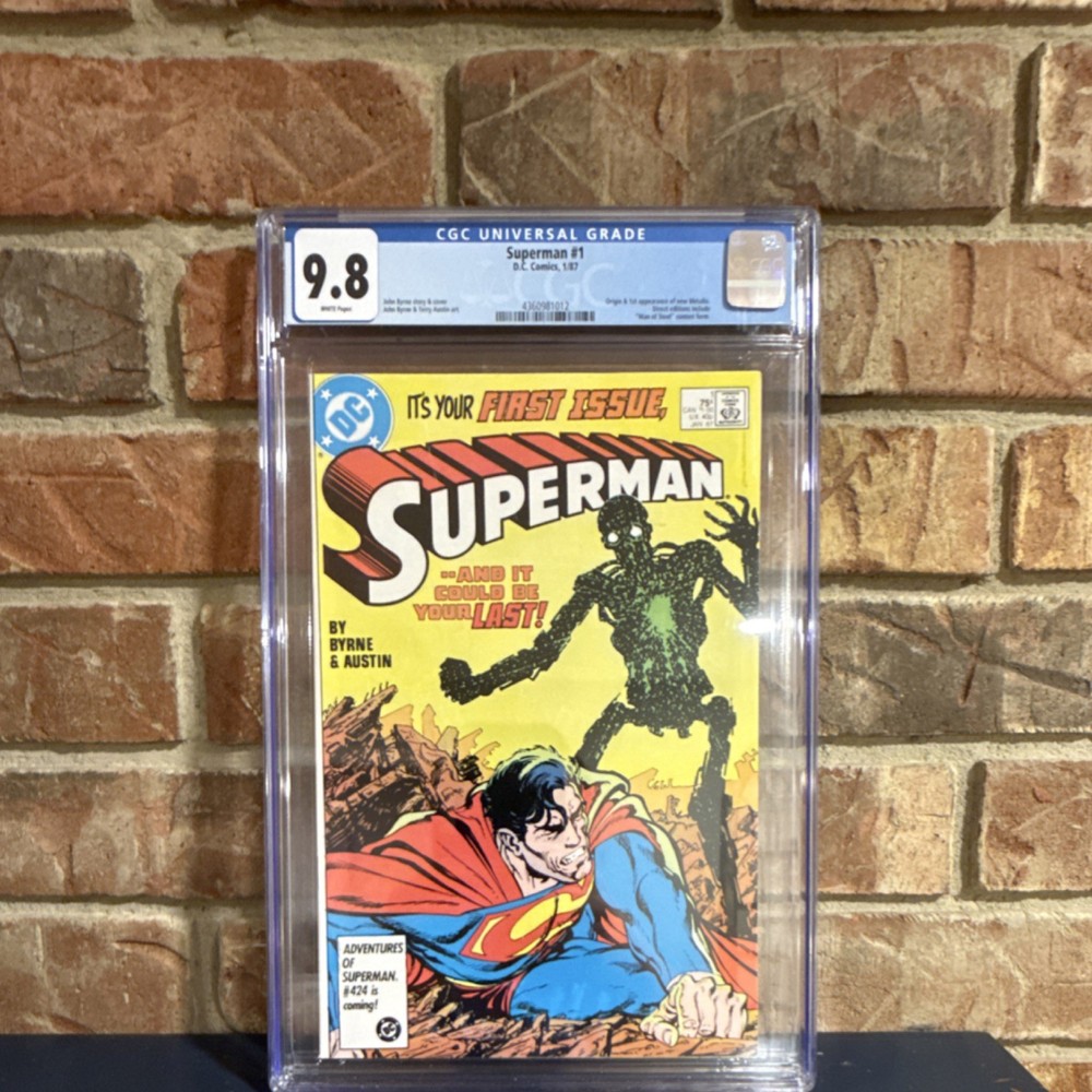 DC Comics Superman #1 CGC 9.8 Copper Age First Appearance 1987