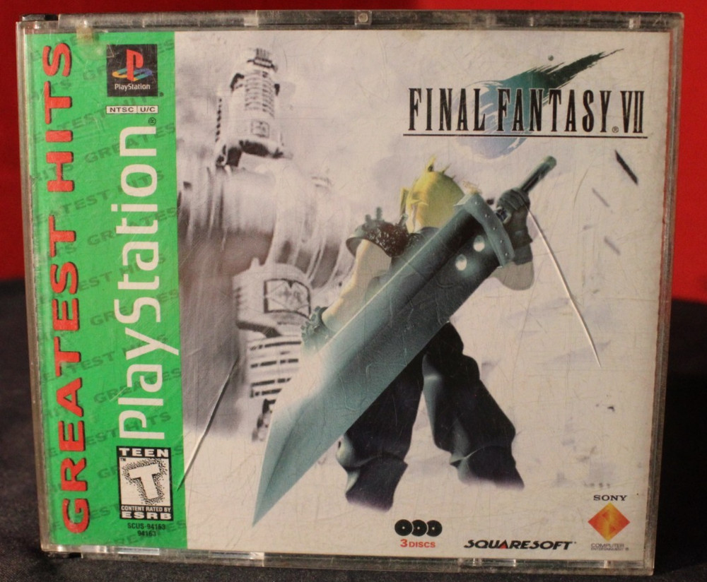 Final Fantasy VII PS1 Playstation Green Label complete cib