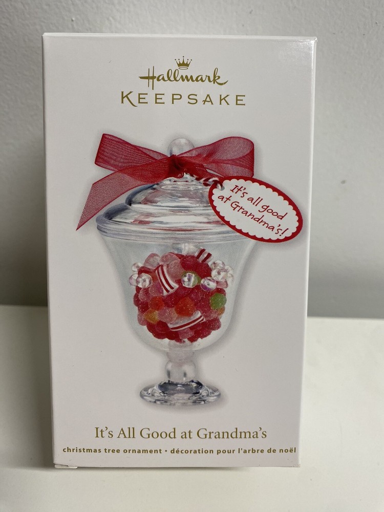 Hallmark Keepsake It’s All Good at Grandma's Treat Candy Jar 2011- NEW- READ