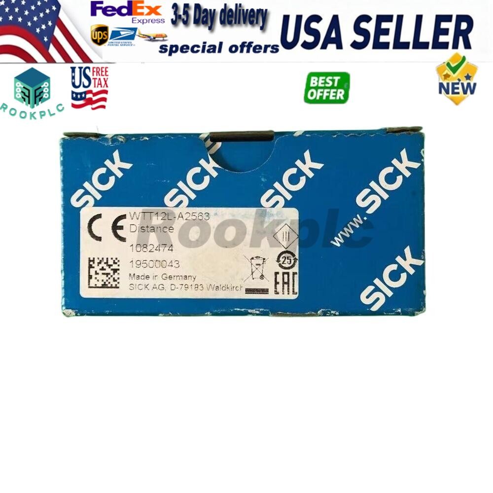 US FREE TAX  SICK WTT12L-A2563 WTT12LA2563 1082474 Photoelectric  Senso