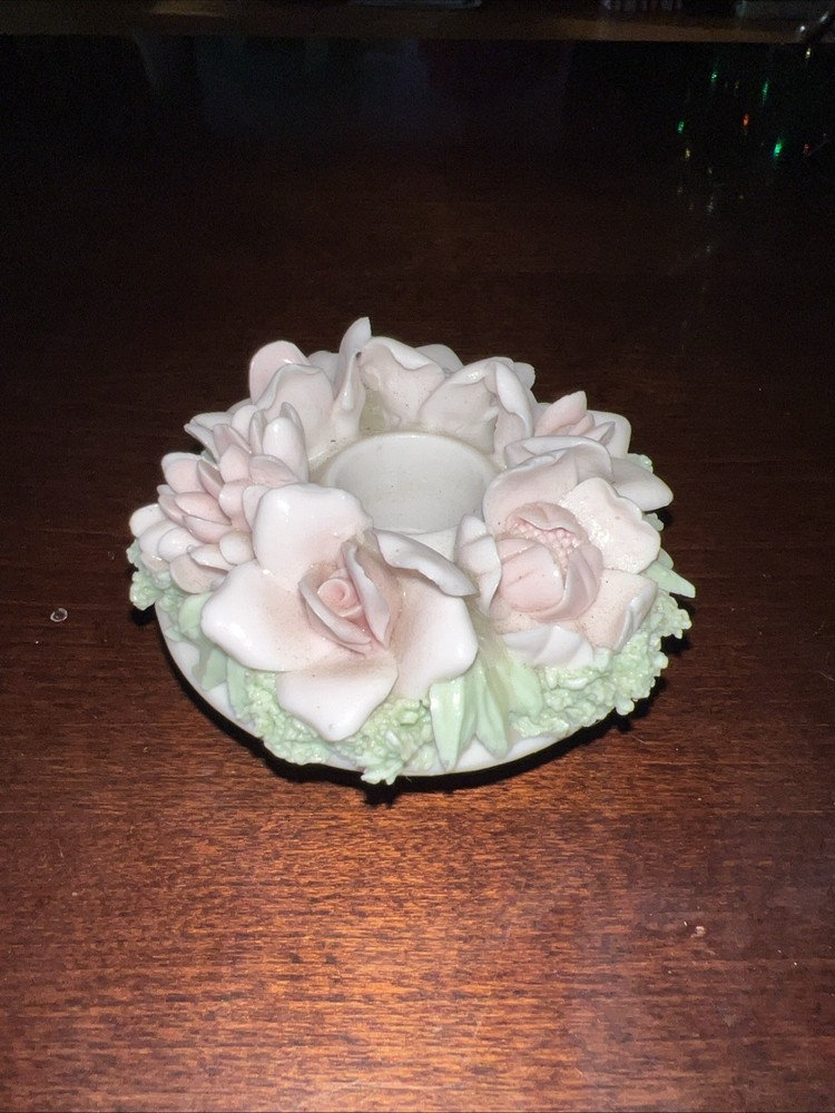 Ardalt Lenwile China Verithin Porcelain Candle Holder