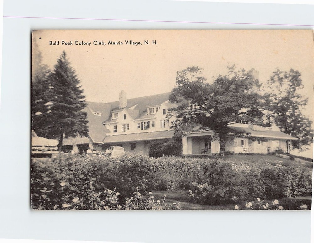 Postcard Bald Peak Colony Club Melvin Village New Hampshire USA