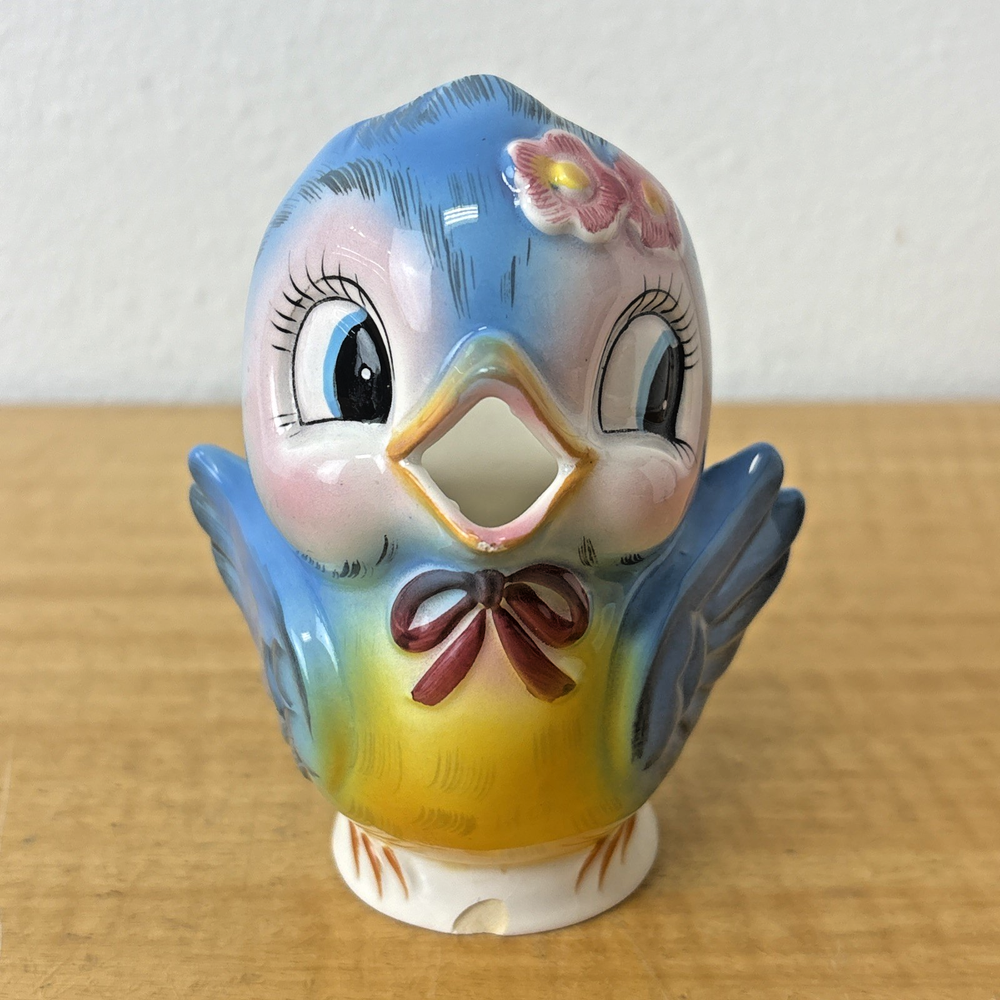 Geo Z Lefton Bluebird Creamer Flawed #287