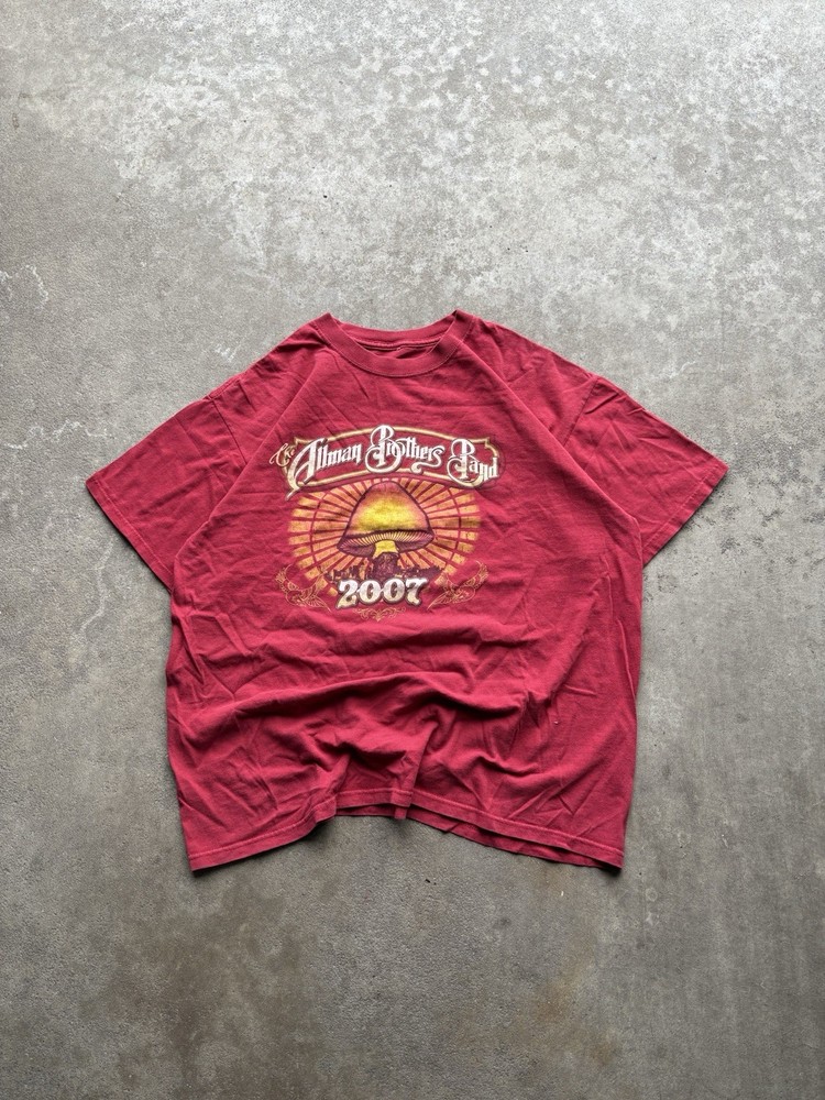 Allman Brothers Band 2007 Tour T-Shirt Vintage Size XL Double Sided Band Tee