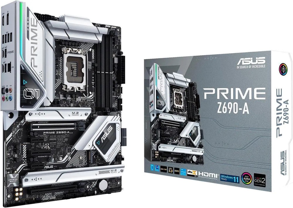 (Factory Refurbished) ASUS Prime Z690-A LGA 1700 PCIe 5.0 Intel ATX motherboard