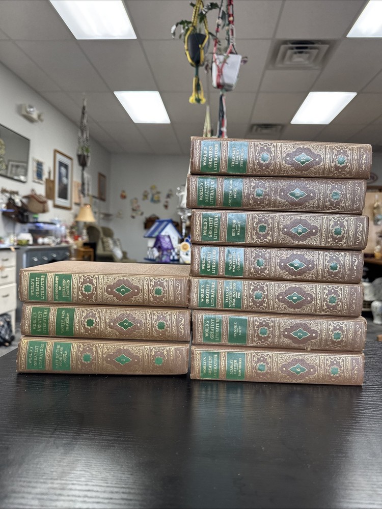 World's Greatest Literature Set 1936 10 Of 20- 1-3 & 6-12 **