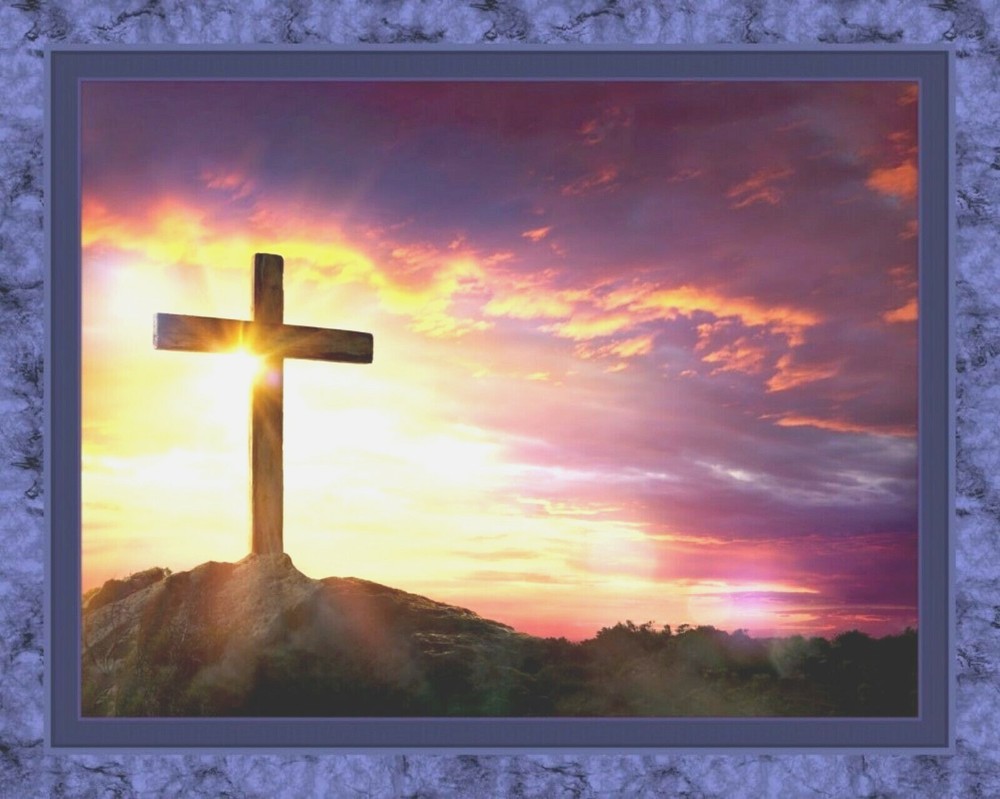 Religious Cross The Hope Quilt Top Wall Hanging Panel Fabric