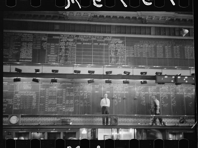 Minneapolis Minnesota 1939 Grain Exchange Wheat Futures Trading Board