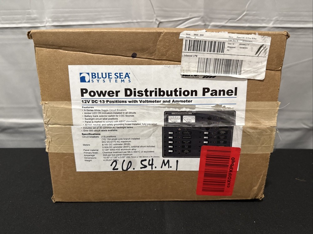 Blue Sea 8068 Panel Dc 13 Pos V/Ammeter.   J567