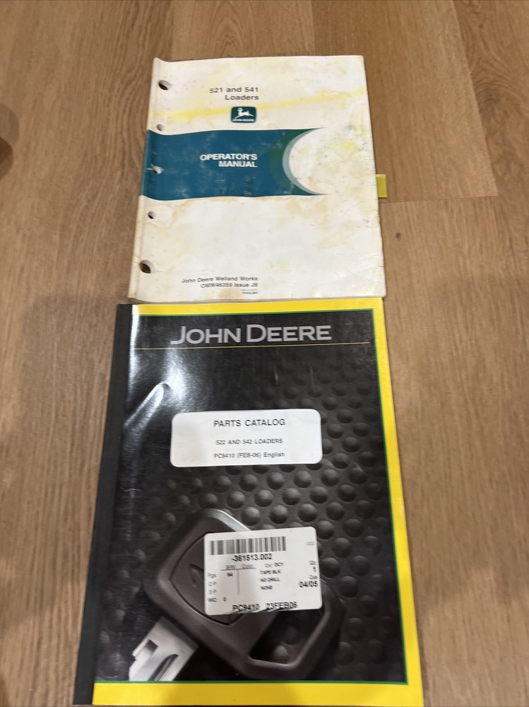 John Deere 521-541 Loader Operators Manual 522-542 Parts Catalog