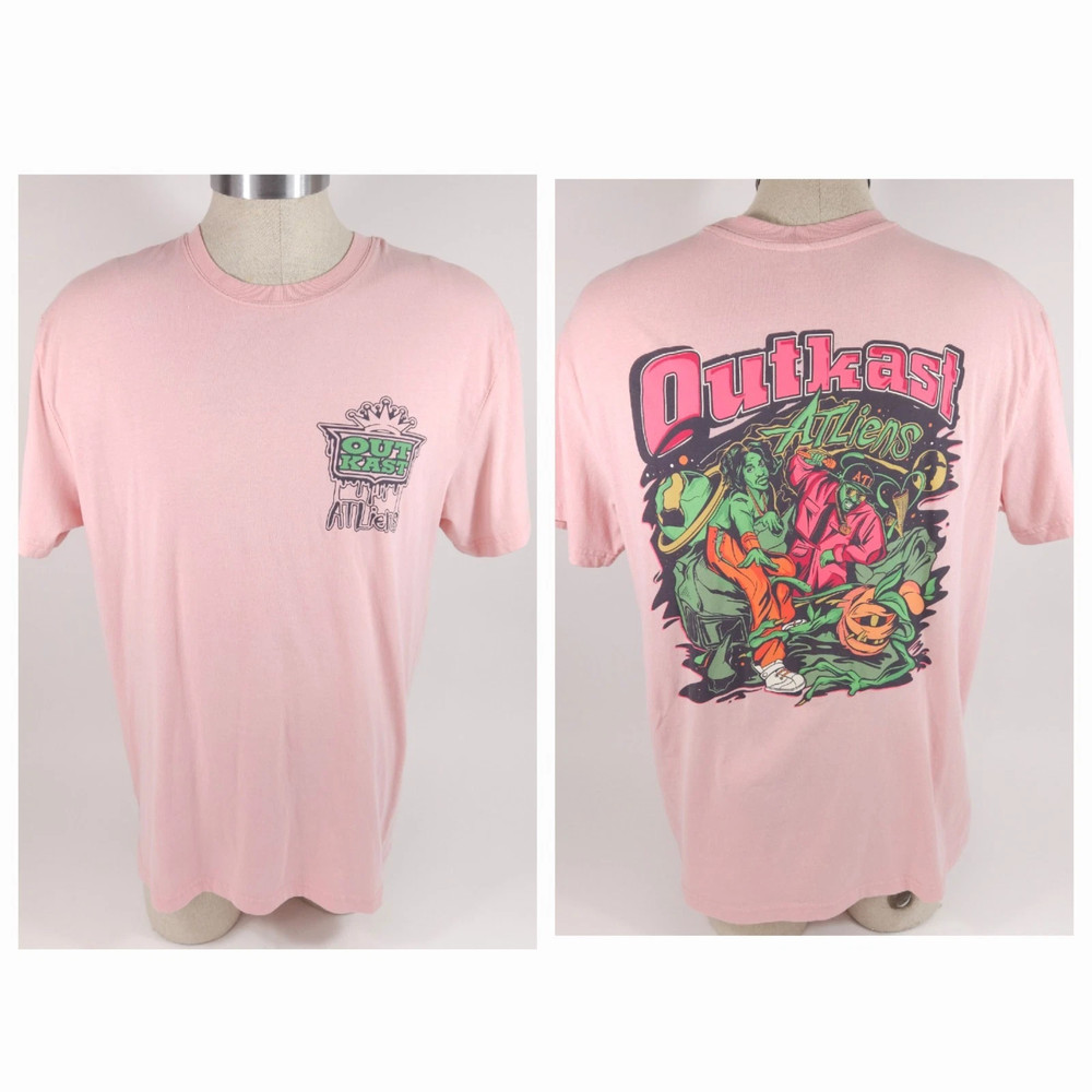 Outkast ATLiens Pink Graphic T-Shirt Mens