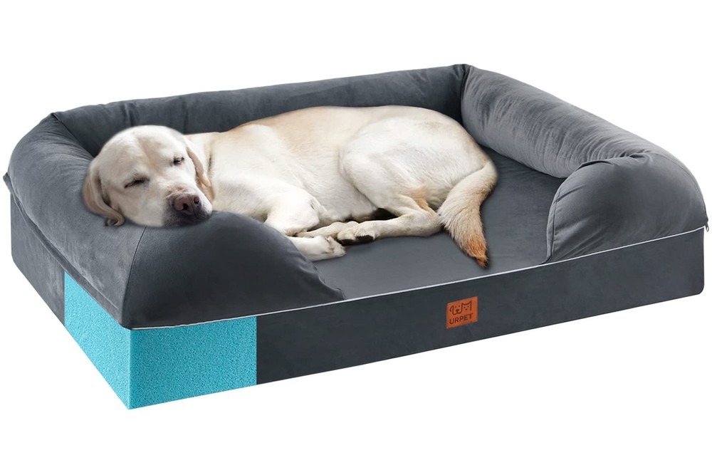 Orthopedic XL Washable Dog Bed for Large Breeds with Memory Foam Support