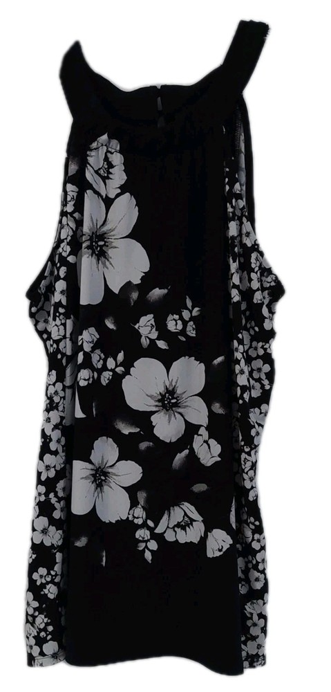 White House Black Market Women's Tank Top Size XL Shirt Floral Sleeveless