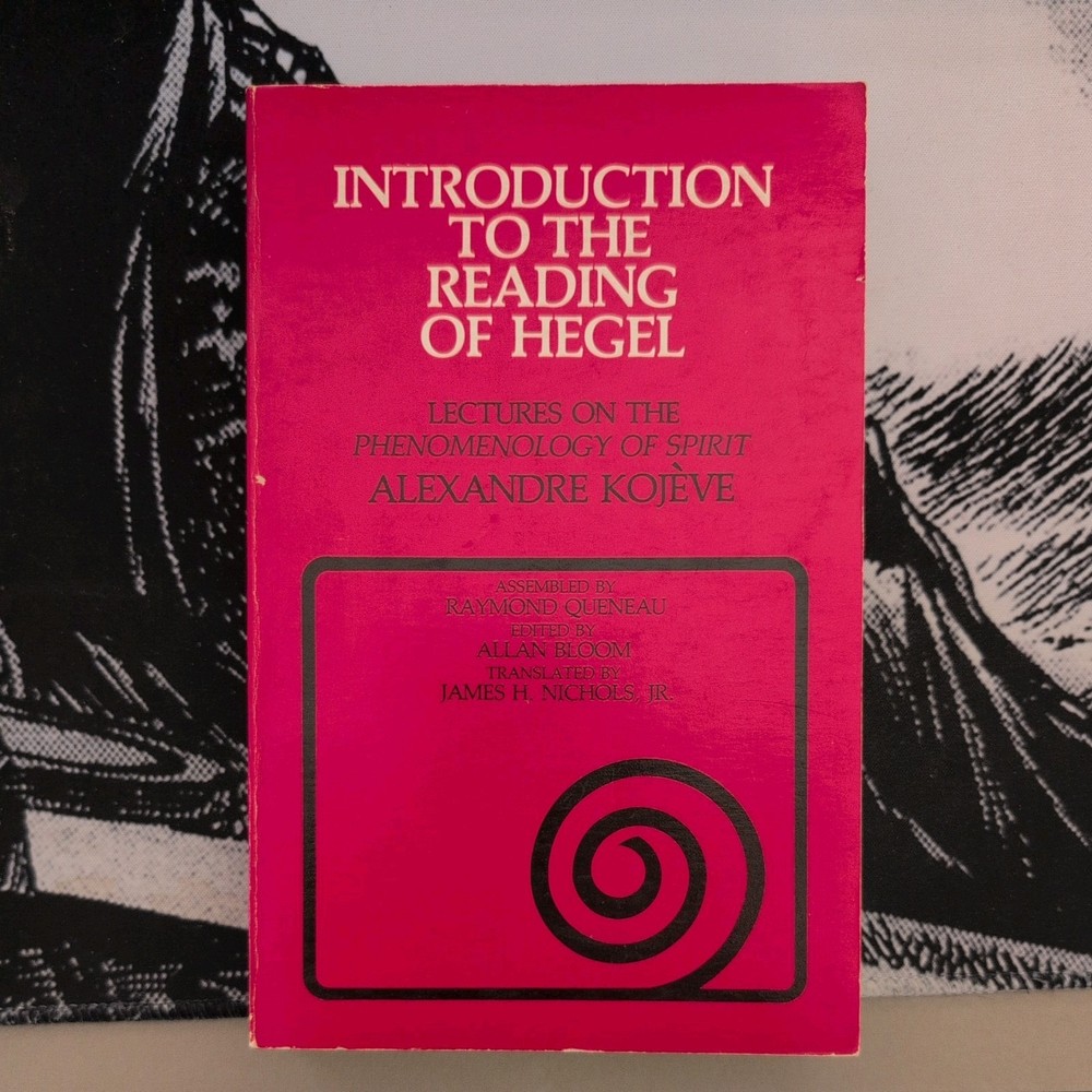 INTRODUCTION TO THE READING OF HEGEL by Alexandre Kojeve 1986 paperback