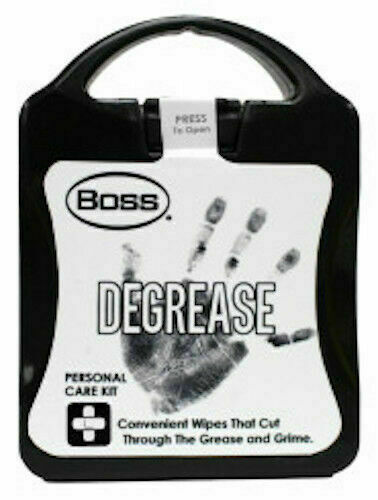 NEW Boss Degrease Personal Care Kit IN STURDY PLASTIC CASE - FREE SHIPPING