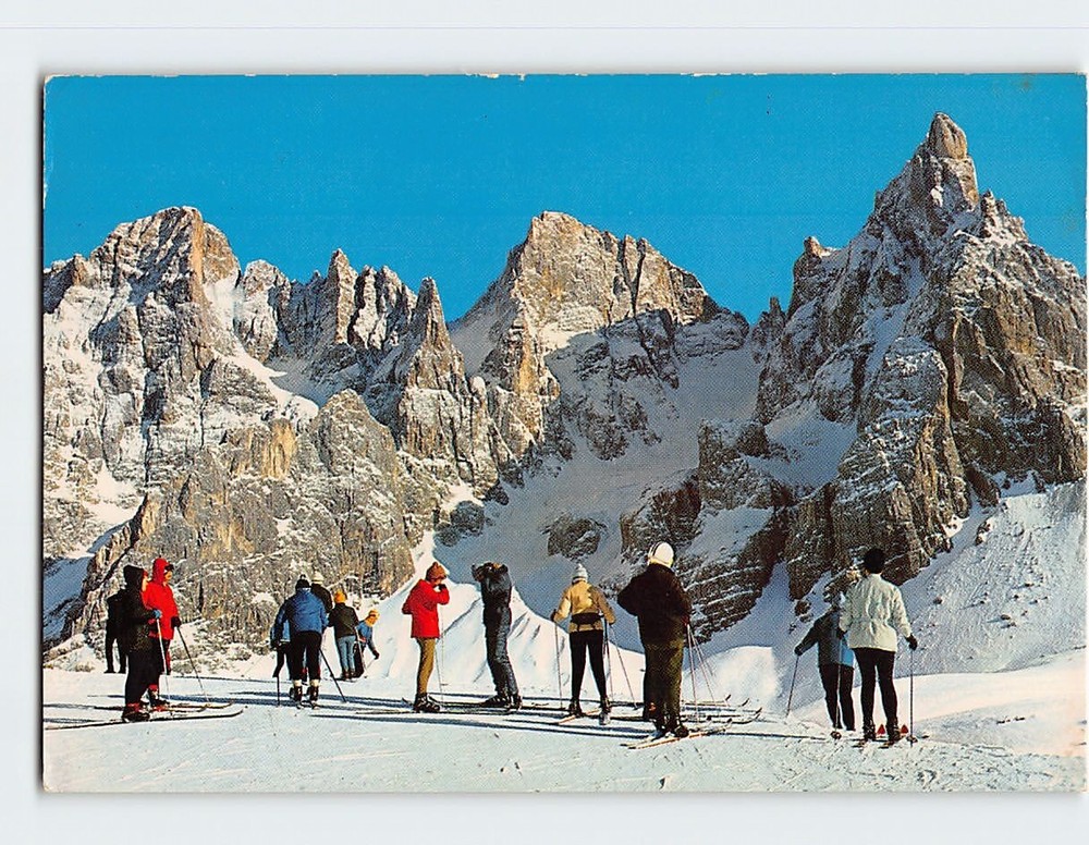 Postcard Pale di San Martino Dolomiti Rolle Pass Italy