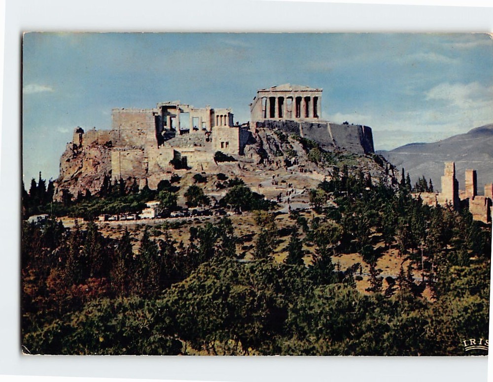 Postcard View of the Acropolis Athens Greece