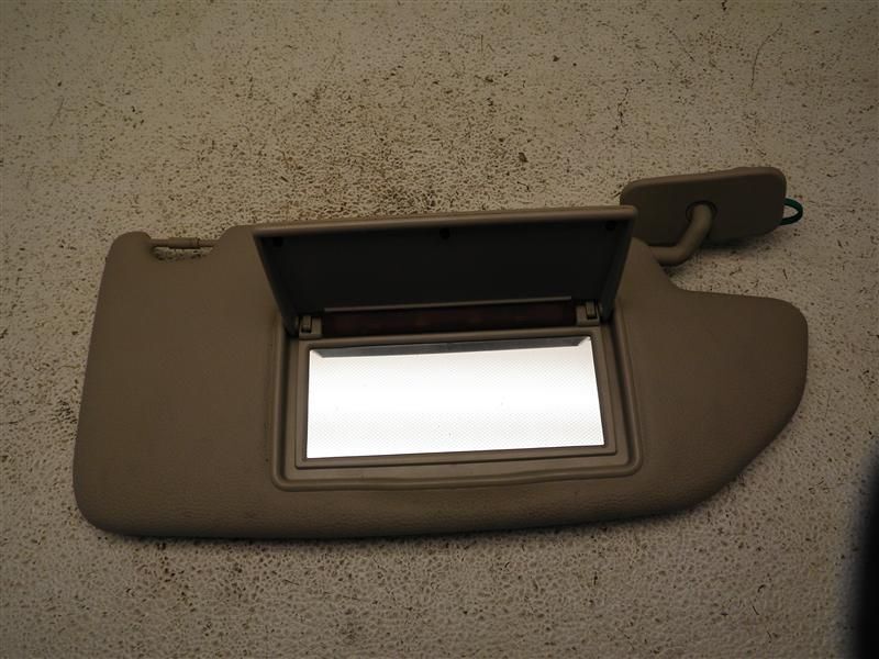 Volvo V70 2001 Right Illuminated Sun Visor with Vanity Mirror Tan B03677