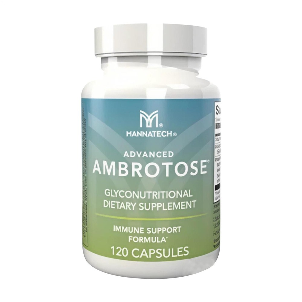 Mannatech Advanced Ambrotose Capsules 120 Count | Dietary Supplement