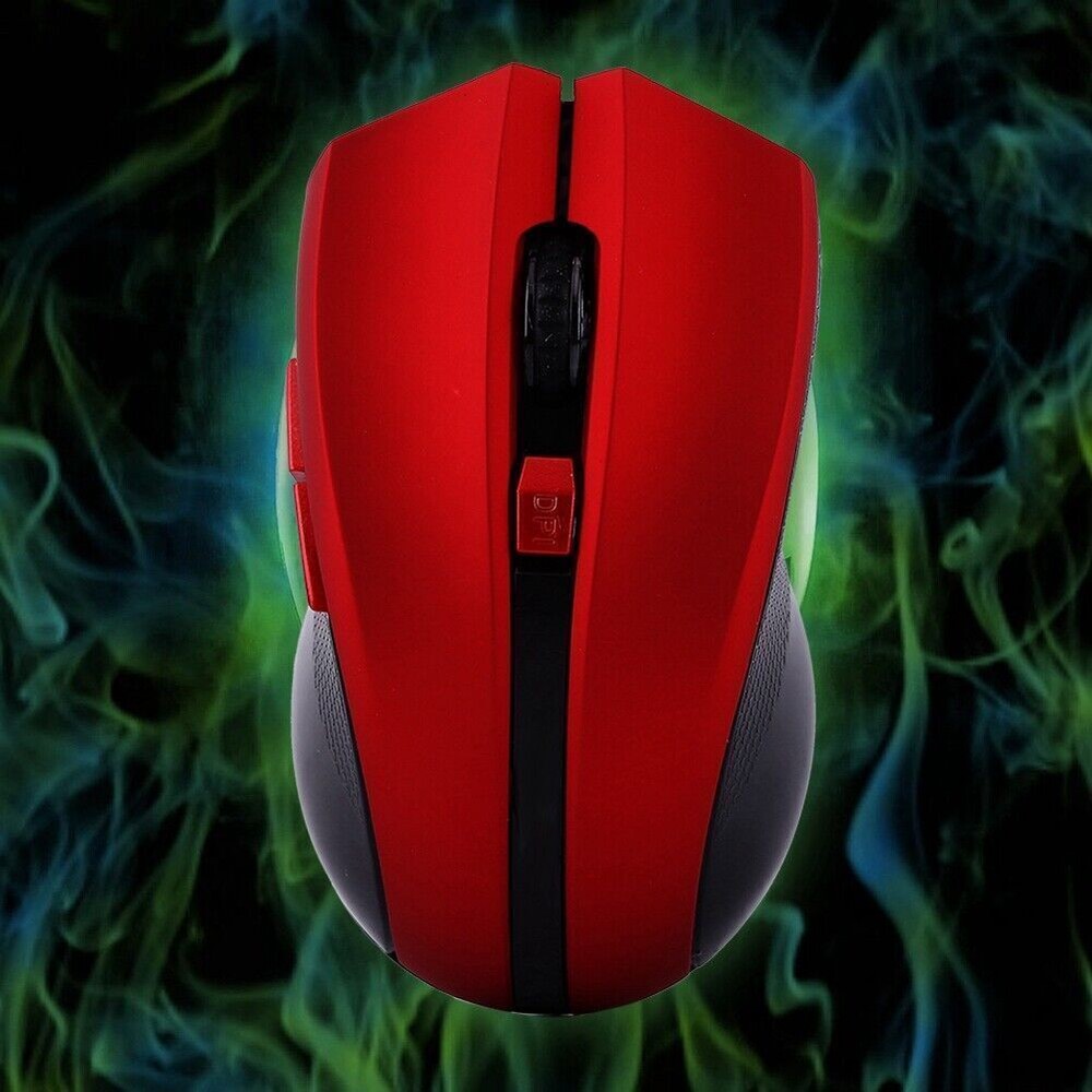 2.4GHz Wireless Optical Gaming Mouse with Mechanical Buttons Portable Design