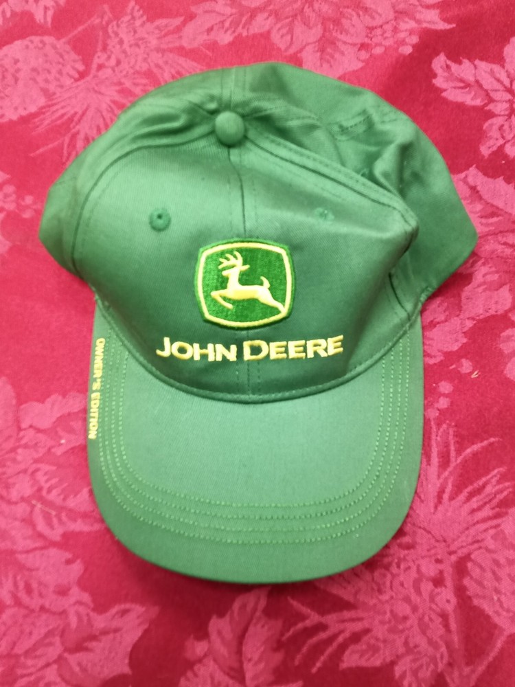 John Deere Owners Edition Baseball Cap Hat Green Embroidered Logo