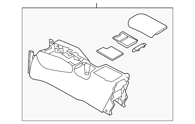 Genuine Nissan Console Assembly 96911-9TG0B