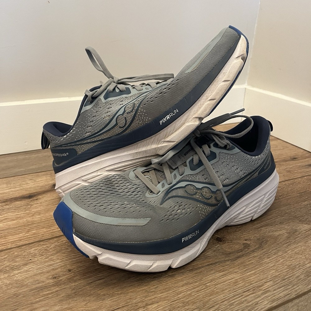 Saucony Guide 18 Running Shoes Men's Size 10.5  Flint Navy Athletic Sneakers
