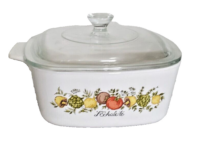 CORNING WARE SPICE OF LIFE L’ECHALOTO COVERED CASSEROLE 1.5-Qt #A-1.5-B