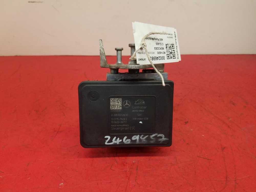 2014 MERCEDES C CLASS 2.0L PETROL ABS PUMP MODULATOR A2059012800