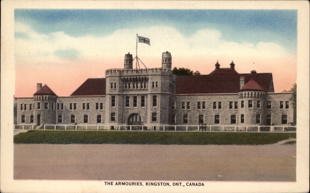 Armouries Kingston Ontario vintage postcard s619