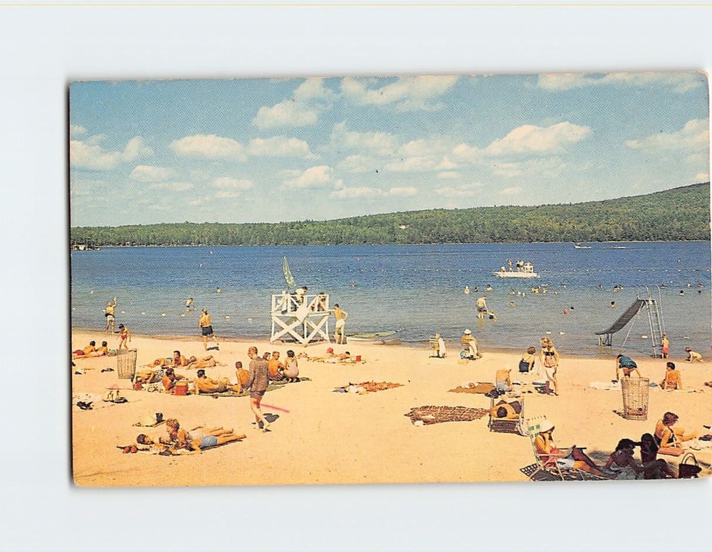 Postcard Lake Sunapee Beach Sunapee State Park NH