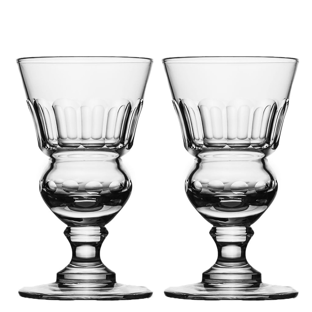 Vintage Reservoir Absinthe Glasses Set of 2 with Pontarlier Design-image
