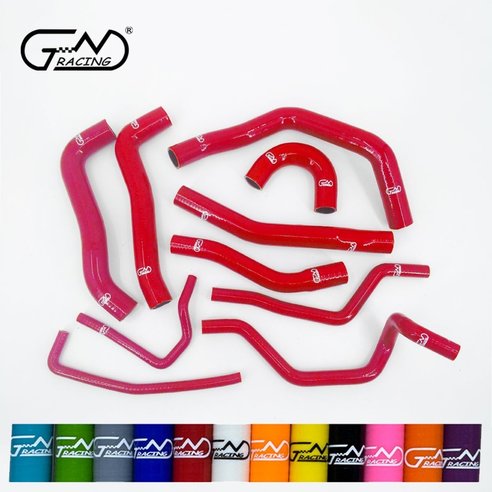 Silicone Radiator & Heter Hoses Fit 08-15 Mitsubishi Evolution Evo X 10 4B11 2.0