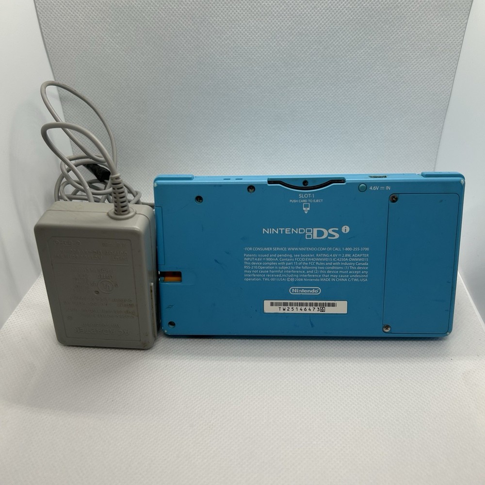 Nintendo DSi Handheld Game Console & Charger TWL-001 Blue - For Parts Only