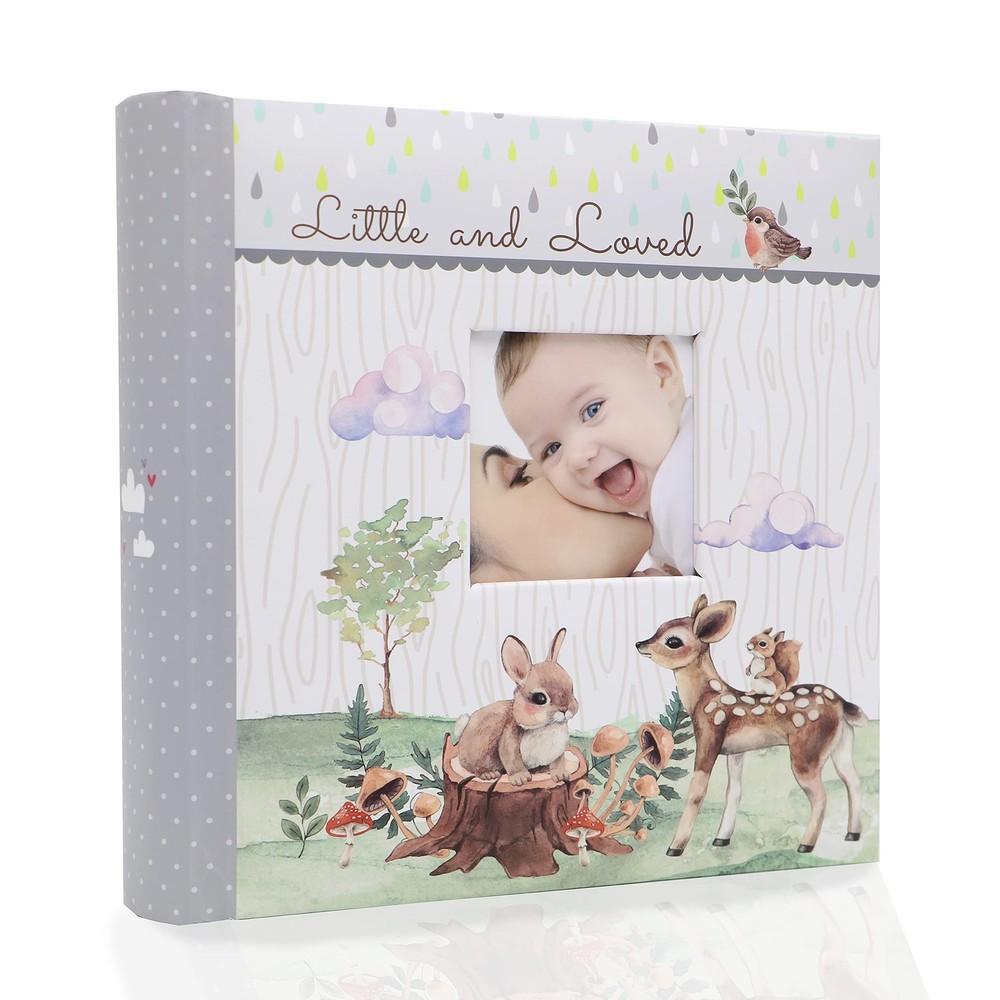 Baby Photo Album 4” x 6” 160 Photos, Newborn Baby Keepsake Gifts for Baby Boy...