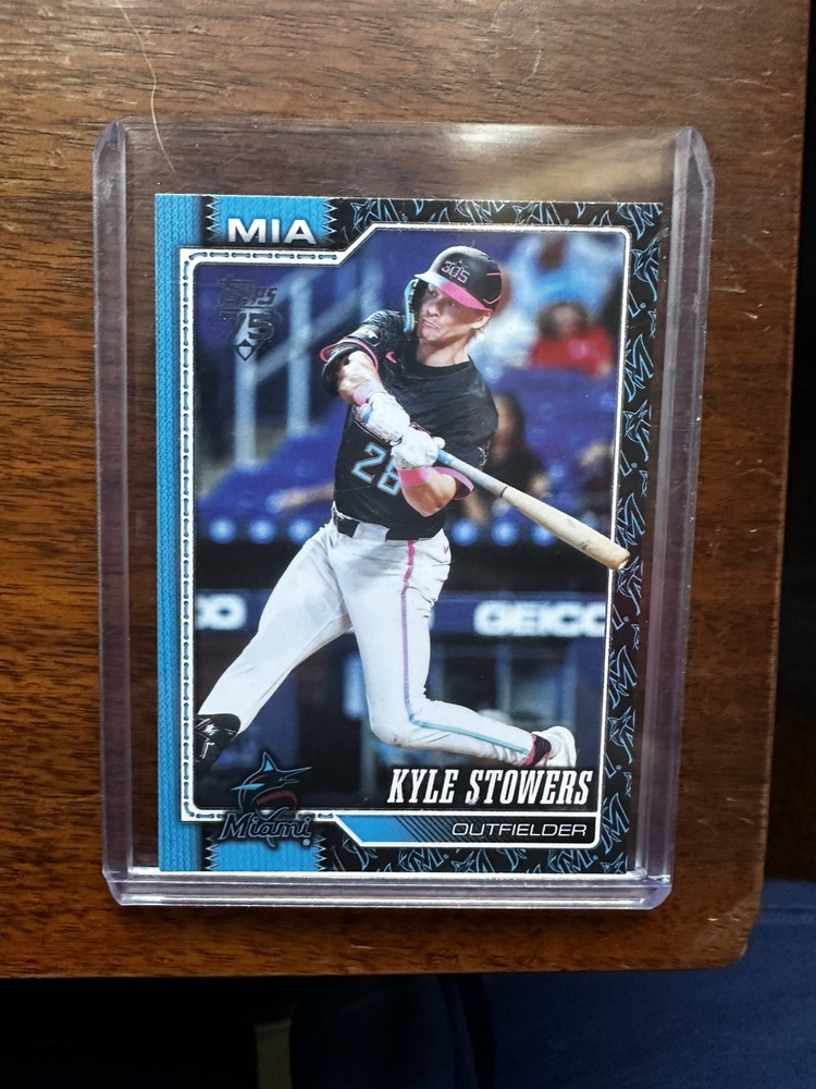 Kyle Stowers 2026 Topps Series 1 #293 Miami Marlins Team Border SSP