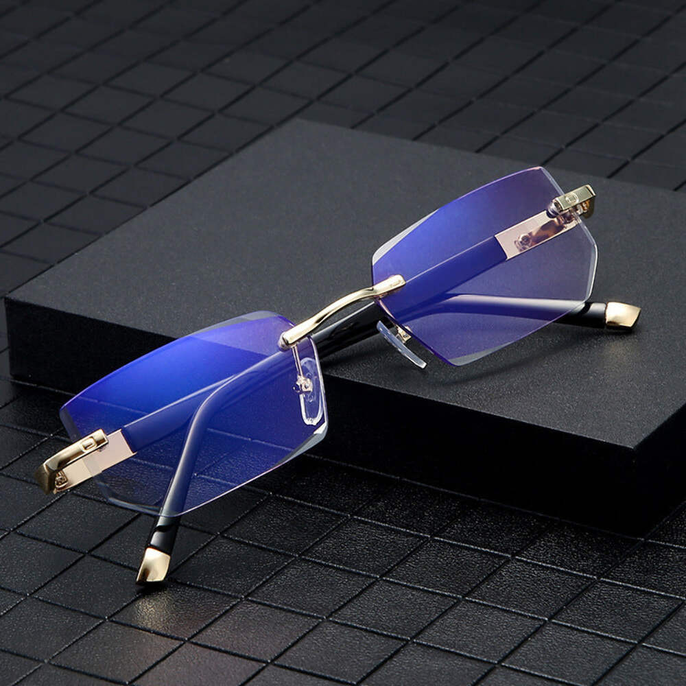 Trendy Metal Frameless HD Reading Glasses for All Ages  