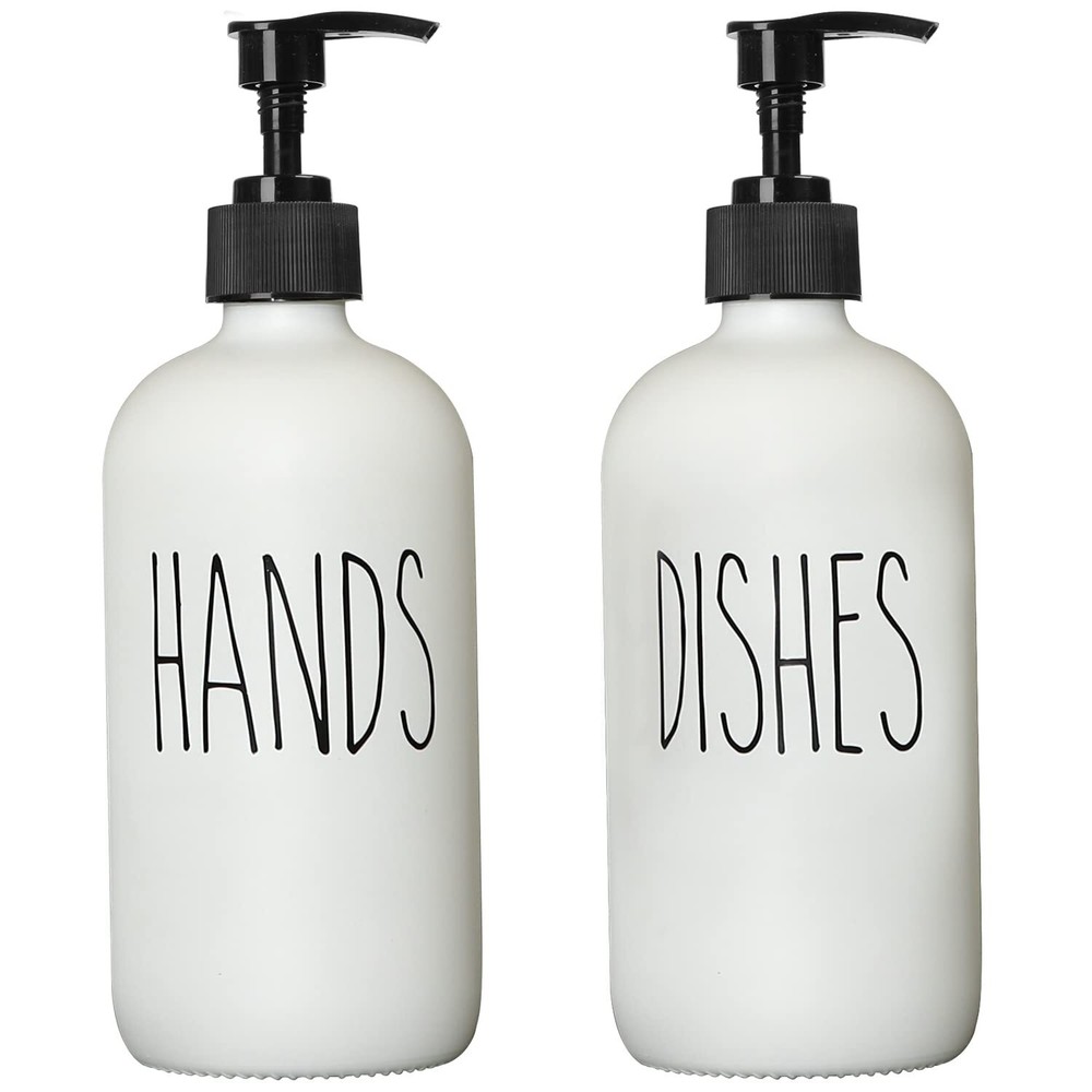 Soap Dispenser Set 2 Pack Contains Dish Soap Dispenser And Hand Soap Dispenser.