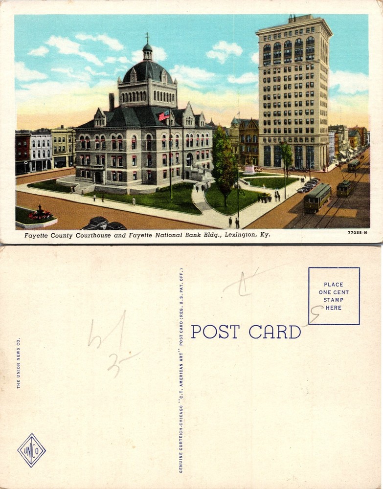 Fayette County Courthouse Lexington KY Postcard