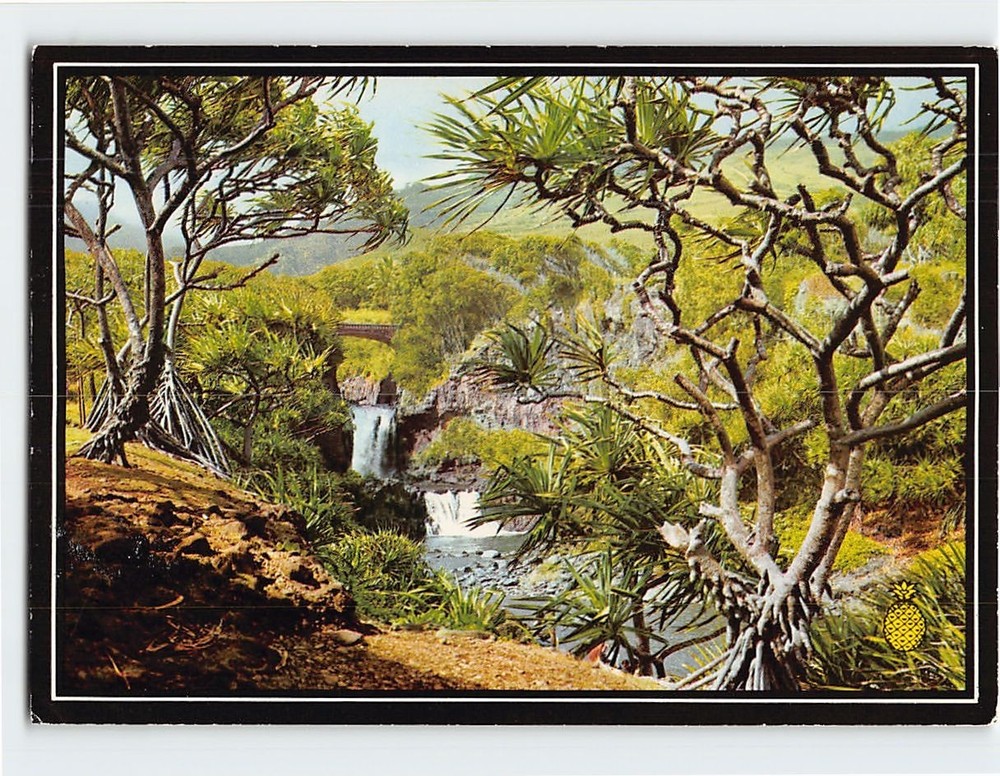 Postcard Seven Sacred Pools Hana Hawaii USA