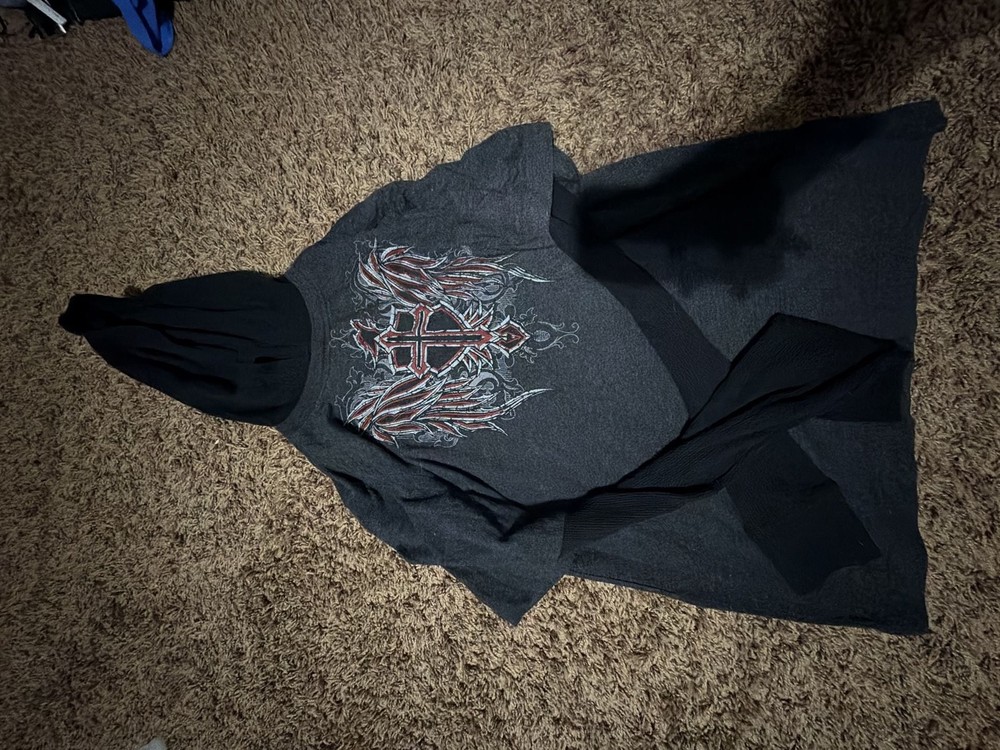 Helix Graphic Cross Wing Hoodie Shirt XL