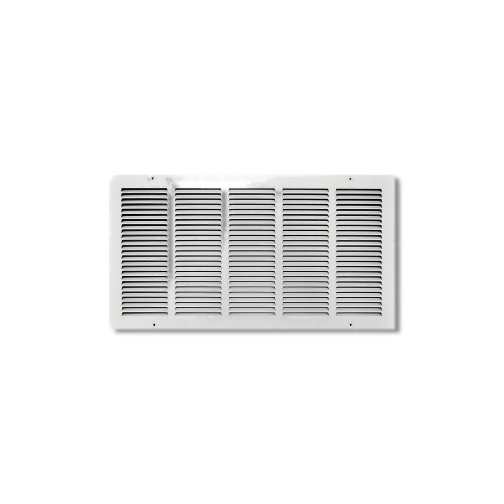Tru Aire 12 X 24 in W 1-Way Powder Coat White Steel Return Air Grille C17024X12