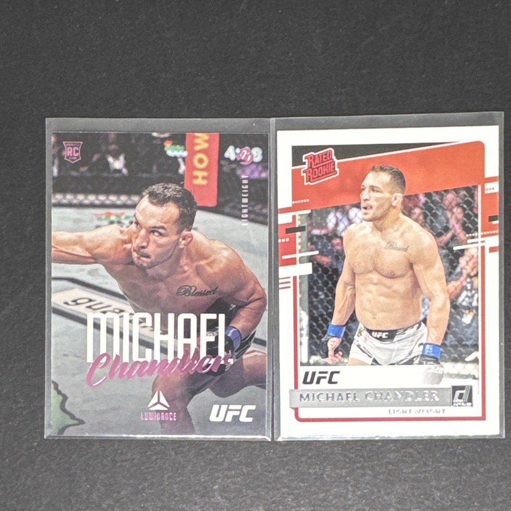 Panini 2021 UFC Michael Chandler Rookie 2-Card Lot Chronicles Donruss #56 #27