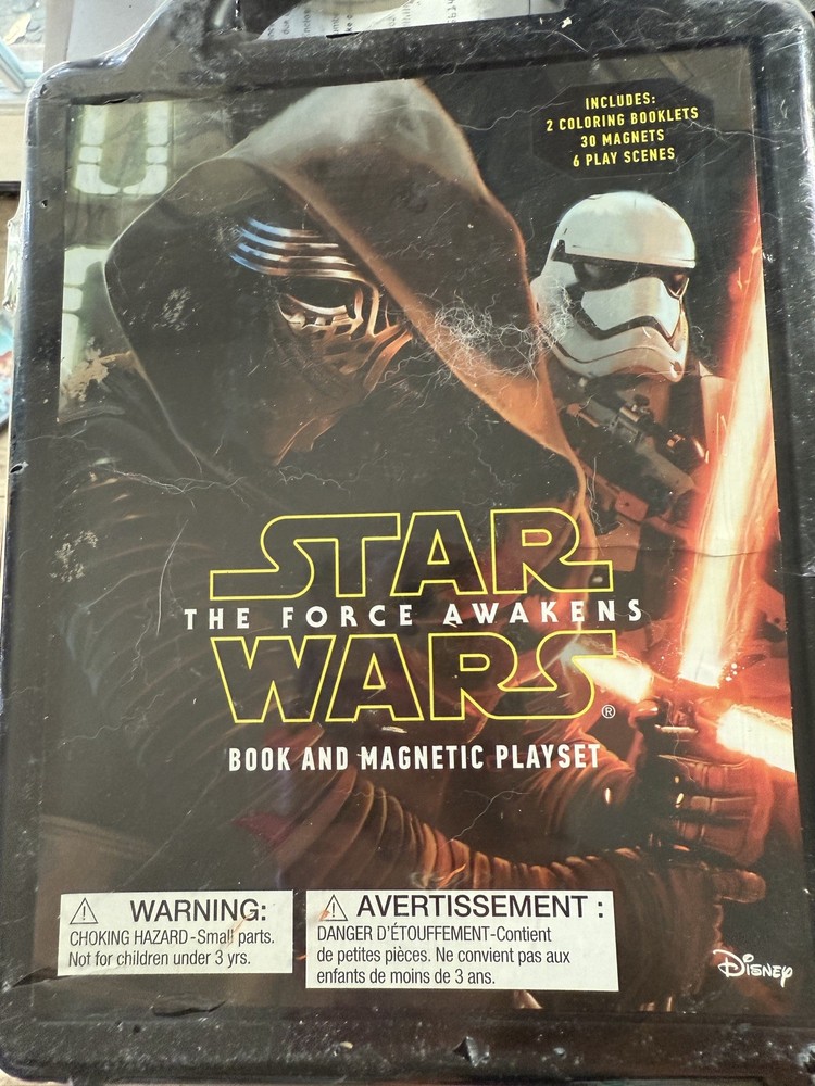 Star Wars The Force Awakens Book and Magnetic Playset New