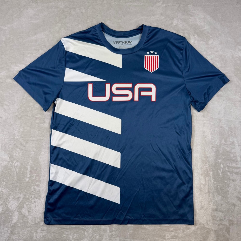 Fifth Sun USA Soccer Graphic Short Sleeve T-shirt Size XL mens Football 4th July